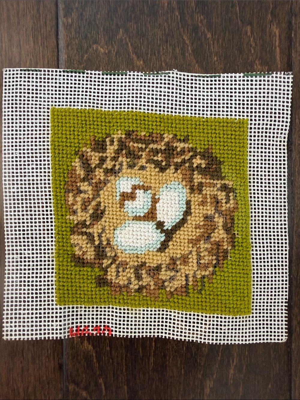 Incomplete Needlepoint - Bird’s Nest